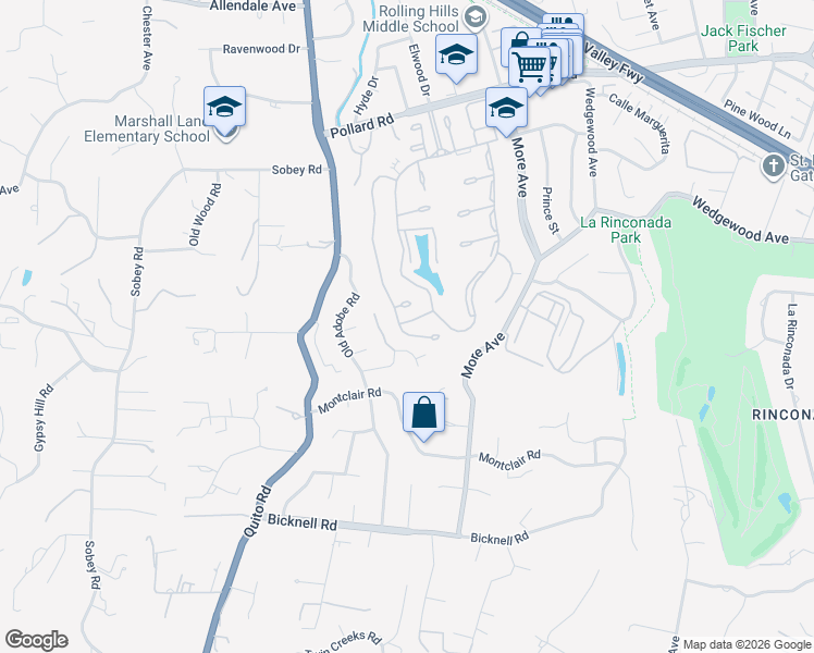 map of restaurants, bars, coffee shops, grocery stores, and more near 200 Altura Vista in Los Gatos