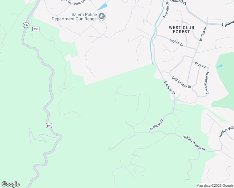 map of restaurants, bars, coffee shops, grocery stores, and more near 6997 Fairway Ridge Road in Salem