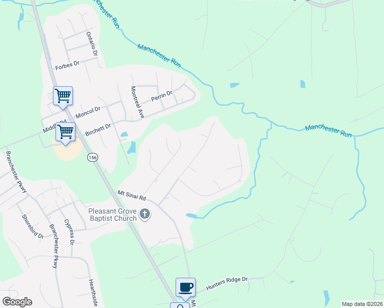 map of restaurants, bars, coffee shops, grocery stores, and more near 7319 Springlake Drive in Prince George