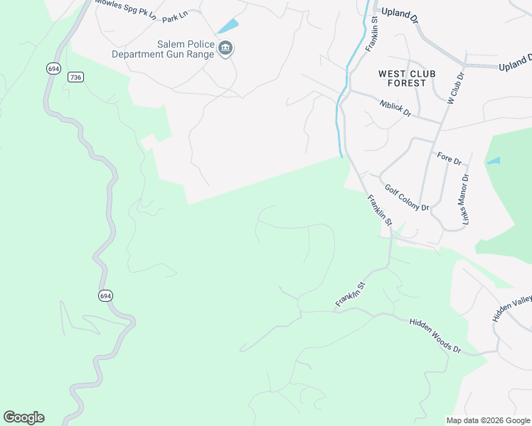 map of restaurants, bars, coffee shops, grocery stores, and more near 6997 Fairway Ridge Road in Salem
