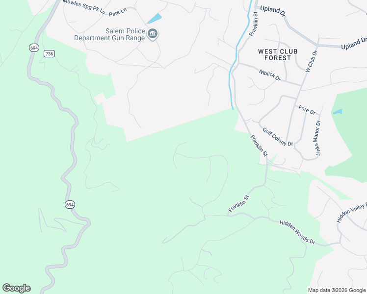 map of restaurants, bars, coffee shops, grocery stores, and more near 6997 Fairway Ridge Road in Salem