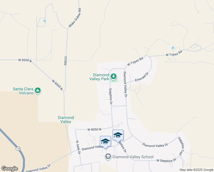 map of restaurants, bars, coffee shops, grocery stores, and more near 8333 North Sapphire Drive in St. George