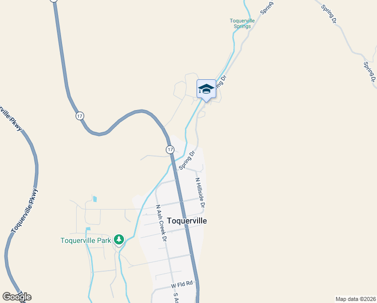 map of restaurants, bars, coffee shops, grocery stores, and more near 528-732 Spring Dr in Toquerville