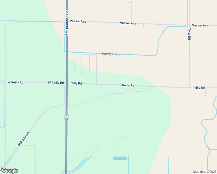 map of restaurants, bars, coffee shops, grocery stores, and more near 341 Reilly Road in Merced