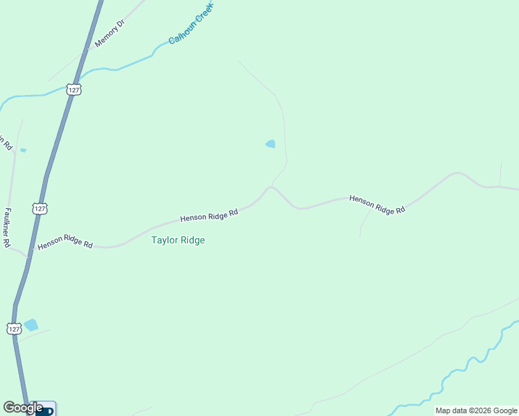 map of restaurants, bars, coffee shops, grocery stores, and more near Henson Ridge Road in Liberty