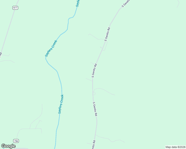 map of restaurants, bars, coffee shops, grocery stores, and more near South Genito Road in Burkeville