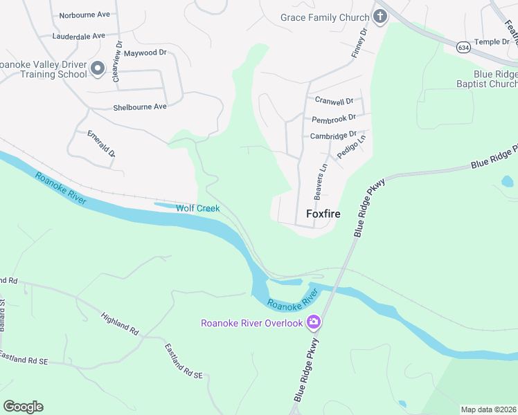 map of restaurants, bars, coffee shops, grocery stores, and more near 1810 Charlestown Square in Vinton