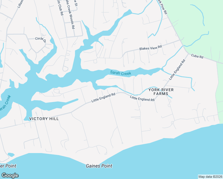 map of restaurants, bars, coffee shops, grocery stores, and more near 8519 Little England Road in Gloucester Point
