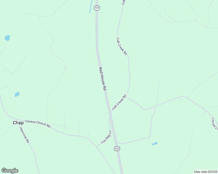 map of restaurants, bars, coffee shops, grocery stores, and more near 3941 Red House Road in Appomattox