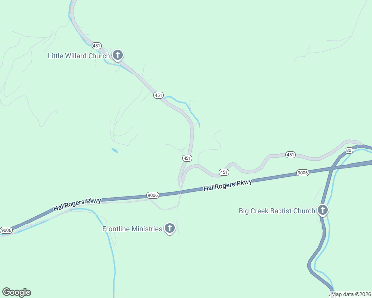 map of restaurants, bars, coffee shops, grocery stores, and more near Coal Harbor Lane in Hazard