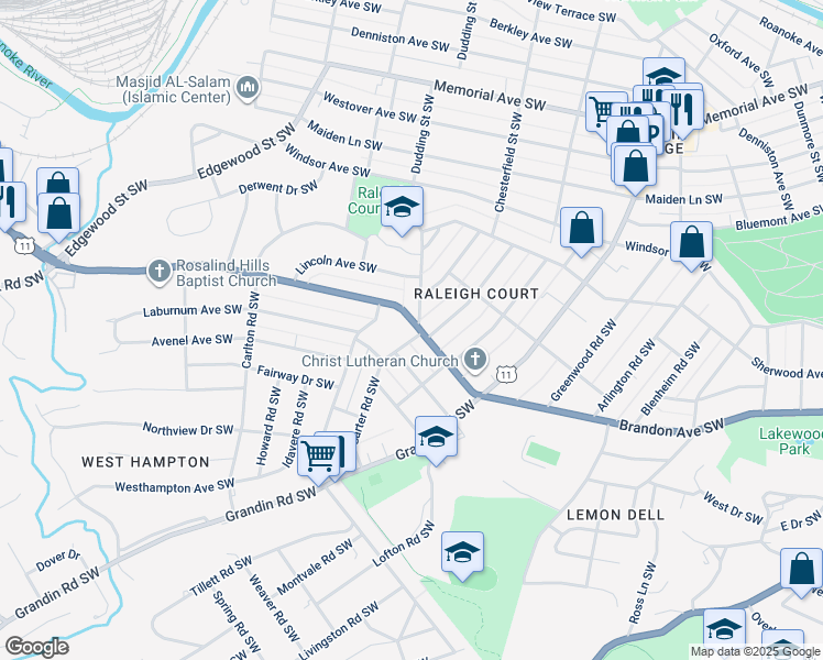 map of restaurants, bars, coffee shops, grocery stores, and more near in 
