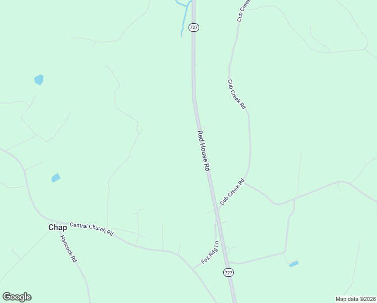 map of restaurants, bars, coffee shops, grocery stores, and more near 4234 Red House Road in Appomattox