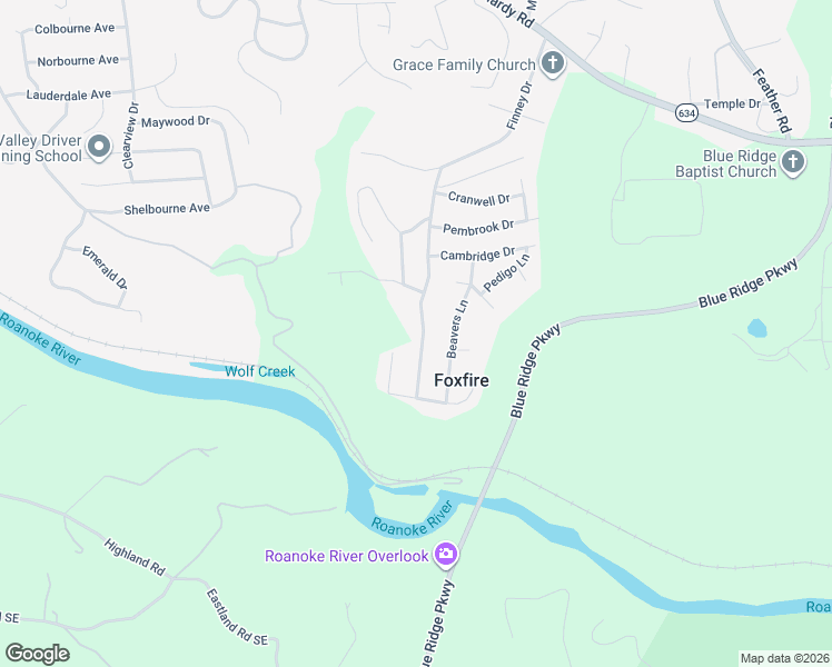 map of restaurants, bars, coffee shops, grocery stores, and more near 1112 Finney Drive in Vinton