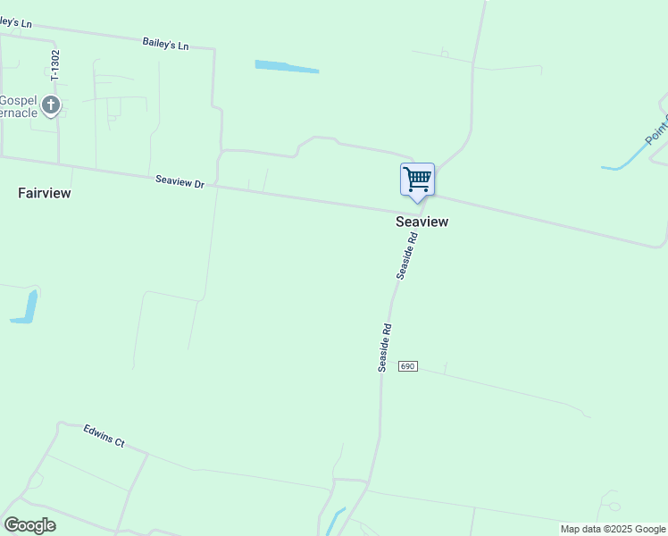 map of restaurants, bars, coffee shops, grocery stores, and more near in Seaview