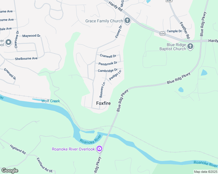 map of restaurants, bars, coffee shops, grocery stores, and more near 2127 Montgomery Cir in Vinton
