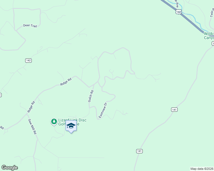 map of restaurants, bars, coffee shops, grocery stores, and more near 1172 Ridge Road in Durango