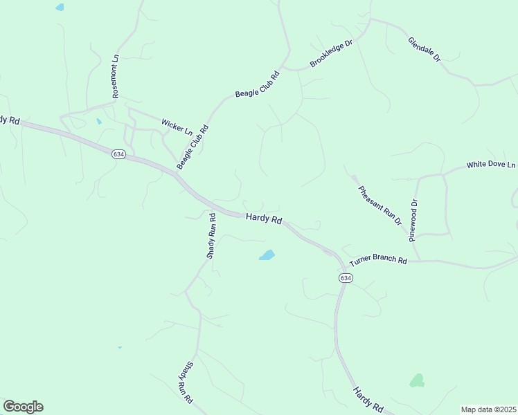 map of restaurants, bars, coffee shops, grocery stores, and more near 10080 Hardy Road in Vinton