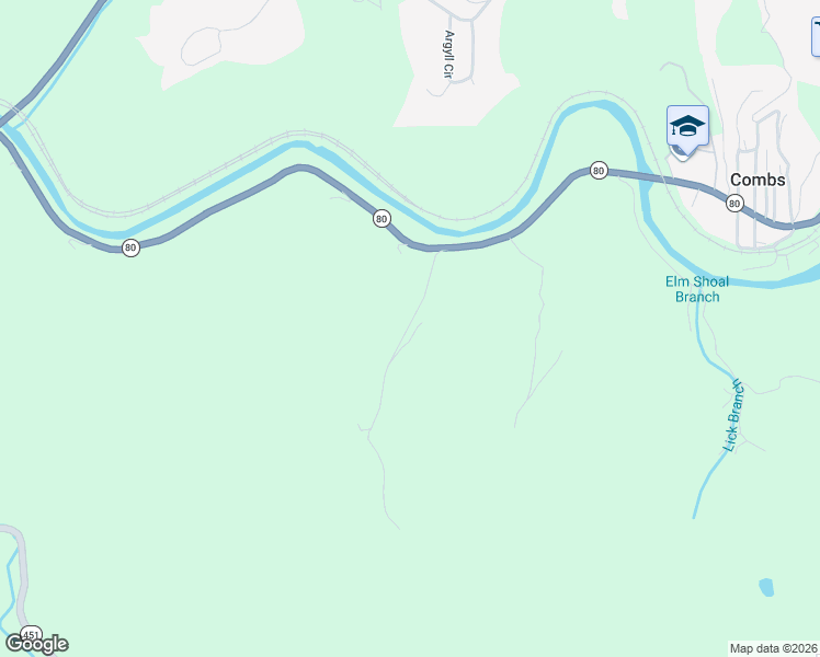 map of restaurants, bars, coffee shops, grocery stores, and more near 220 Elm Shoal Branch Road in Hazard