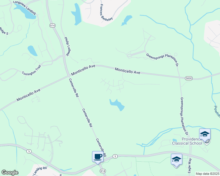 map of restaurants, bars, coffee shops, grocery stores, and more near 2101 Swilkens Bridge in Williamsburg