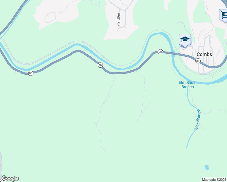 map of restaurants, bars, coffee shops, grocery stores, and more near 220 Elm Shoal Branch Road in Hazard