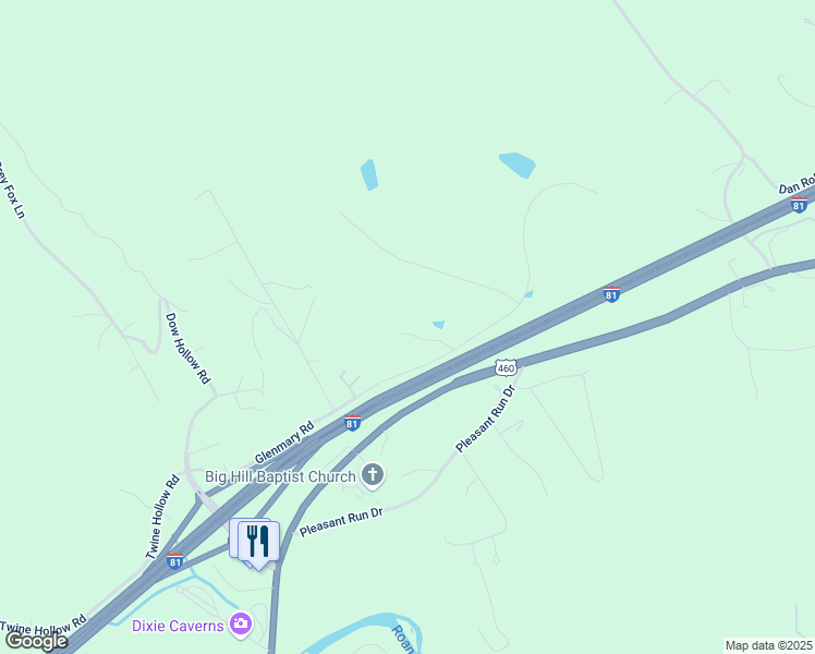 map of restaurants, bars, coffee shops, grocery stores, and more near 5475 Glenmary Drive in Salem