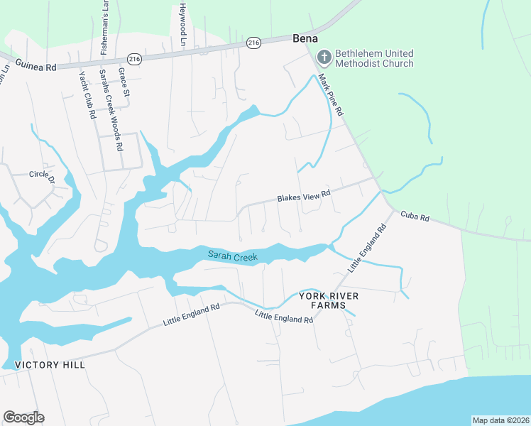 map of restaurants, bars, coffee shops, grocery stores, and more near 8717 Blakes View Road in Gloucester Point