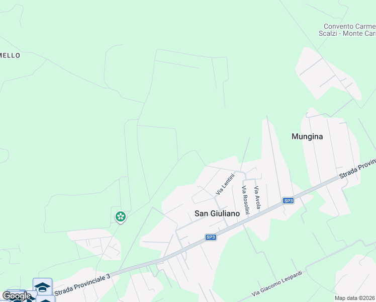 map of restaurants, bars, coffee shops, grocery stores, and more near 14 Via Belvedere in Libero consorzio comunale di Siracusa