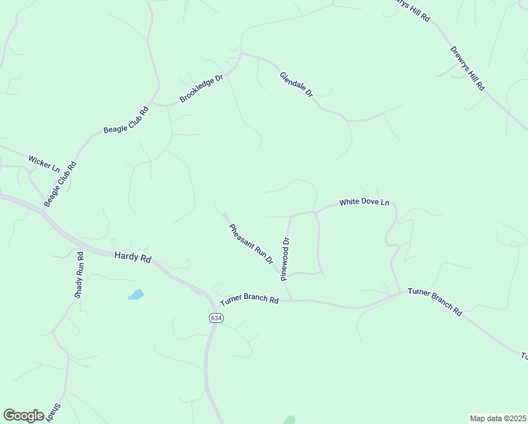 map of restaurants, bars, coffee shops, grocery stores, and more near 104 Tree Swallow Drive in Vinton
