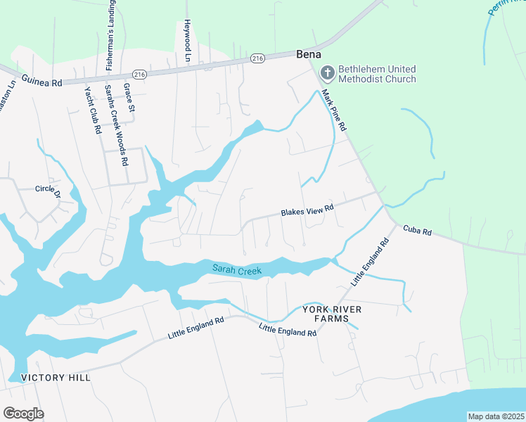 map of restaurants, bars, coffee shops, grocery stores, and more near 8717 Blakes View Road in Gloucester Point