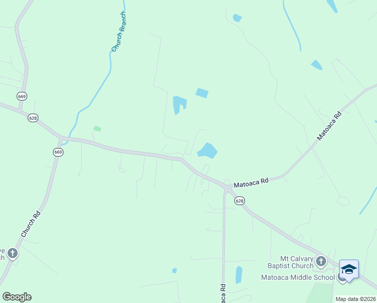 map of restaurants, bars, coffee shops, grocery stores, and more near 6801 Hickory Road in Petersburg