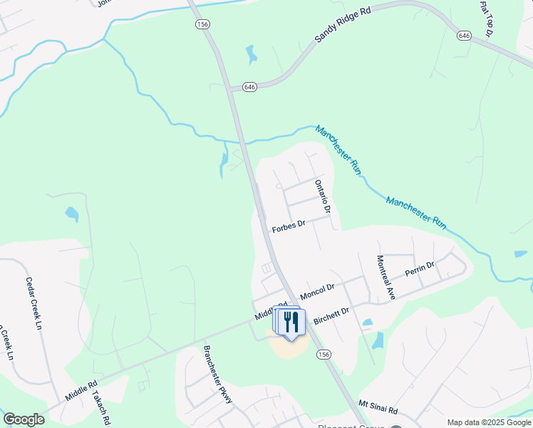 map of restaurants, bars, coffee shops, grocery stores, and more near 3623 Prince George Drive in Prince George