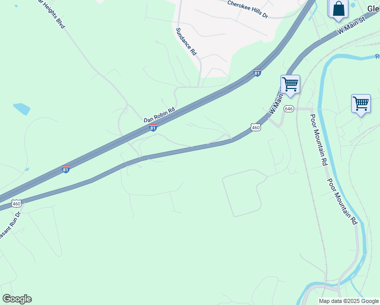 map of restaurants, bars, coffee shops, grocery stores, and more near 4800 West Main Street in Salem