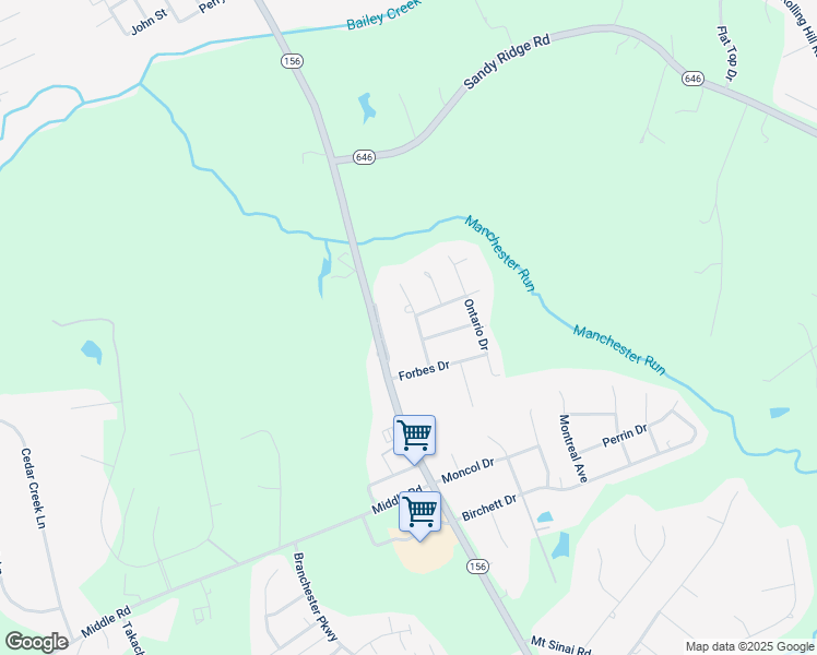map of restaurants, bars, coffee shops, grocery stores, and more near 2702 Manchester Drive in Prince George