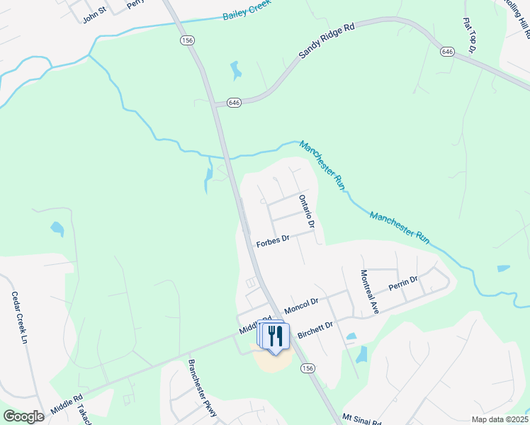 map of restaurants, bars, coffee shops, grocery stores, and more near 2702 Manchester Drive in Prince George