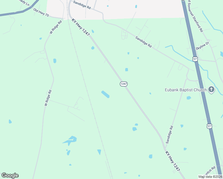 map of restaurants, bars, coffee shops, grocery stores, and more near Unnamed Road in Eubank