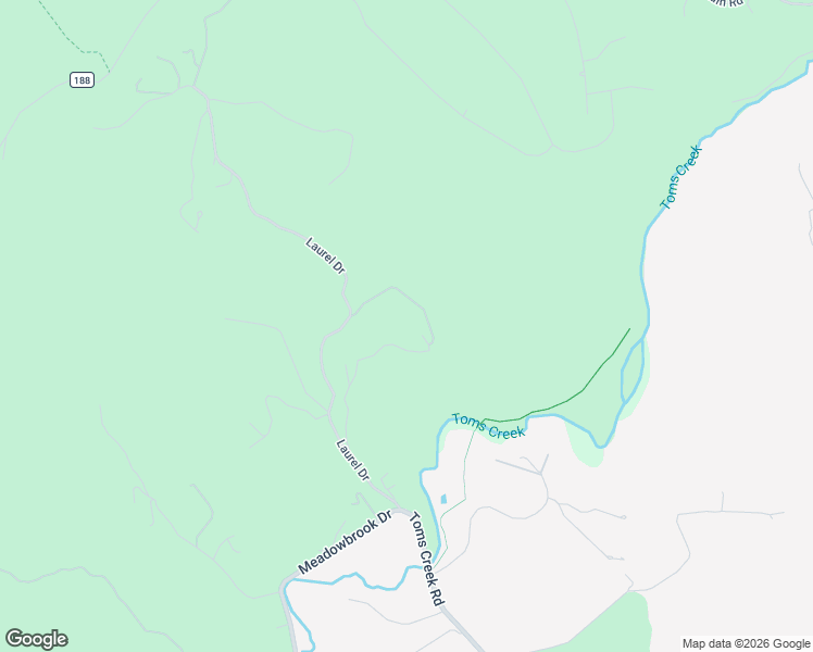 map of restaurants, bars, coffee shops, grocery stores, and more near 3212 Laurel Drive in Blacksburg