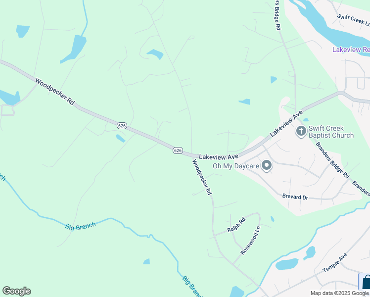 map of restaurants, bars, coffee shops, grocery stores, and more near 4408 Woodpecker Road in Petersburg