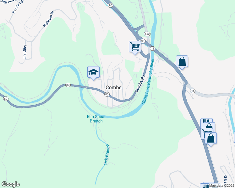 map of restaurants, bars, coffee shops, grocery stores, and more near in Combs
