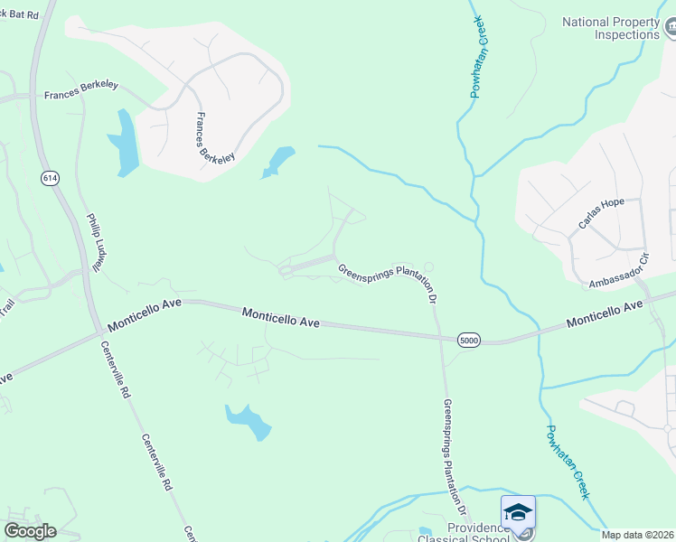 map of restaurants, bars, coffee shops, grocery stores, and more near 3500 Ludwell Parkway in Williamsburg