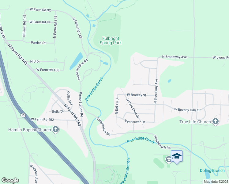 map of restaurants, bars, coffee shops, grocery stores, and more near 3771 North Del-Lu Drive in Springfield