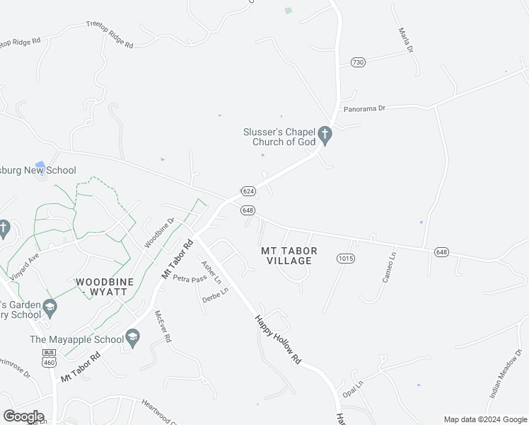 map of restaurants, bars, coffee shops, grocery stores, and more near 1209 Bishop Road in Blacksburg