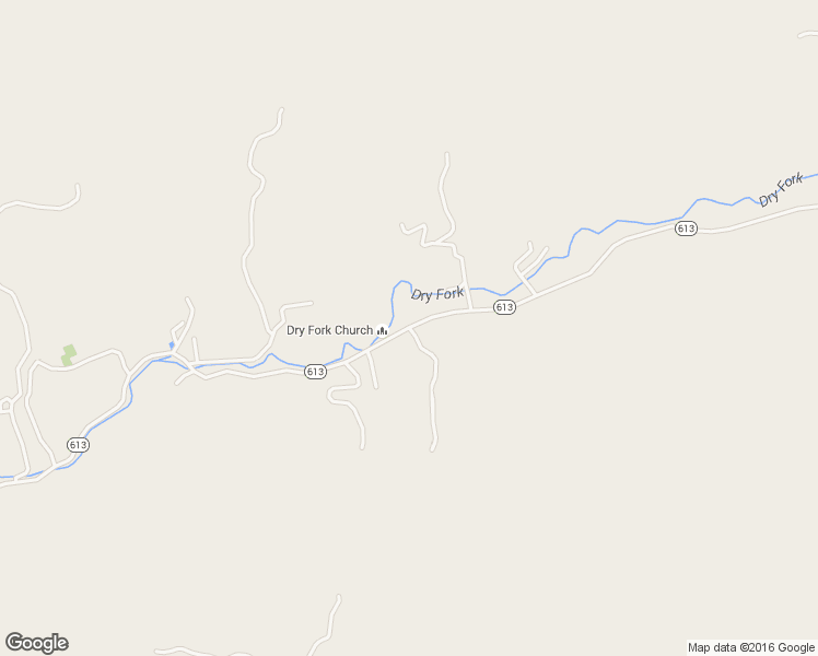 map of restaurants, bars, coffee shops, grocery stores, and more near State Route 613 in Rocky Gap