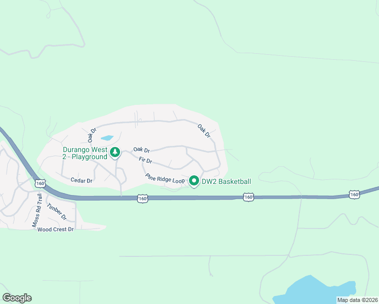 map of restaurants, bars, coffee shops, grocery stores, and more near 13 Michael Way in Durango