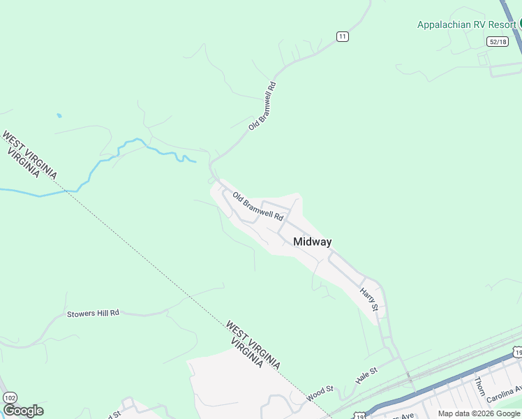 map of restaurants, bars, coffee shops, grocery stores, and more near 199 School St in Bluefield