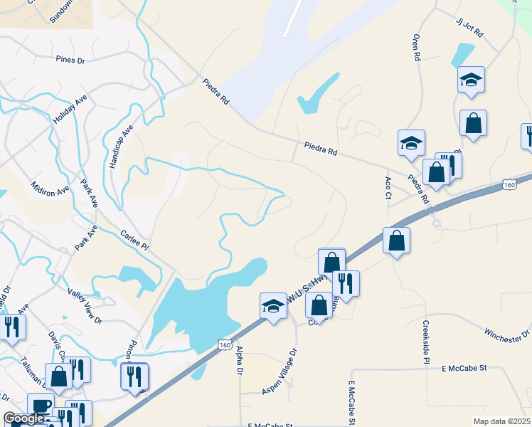 map of restaurants, bars, coffee shops, grocery stores, and more near 653 Caddy Cir in Pagosa Springs