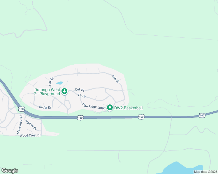map of restaurants, bars, coffee shops, grocery stores, and more near 13 Michael Way in Durango