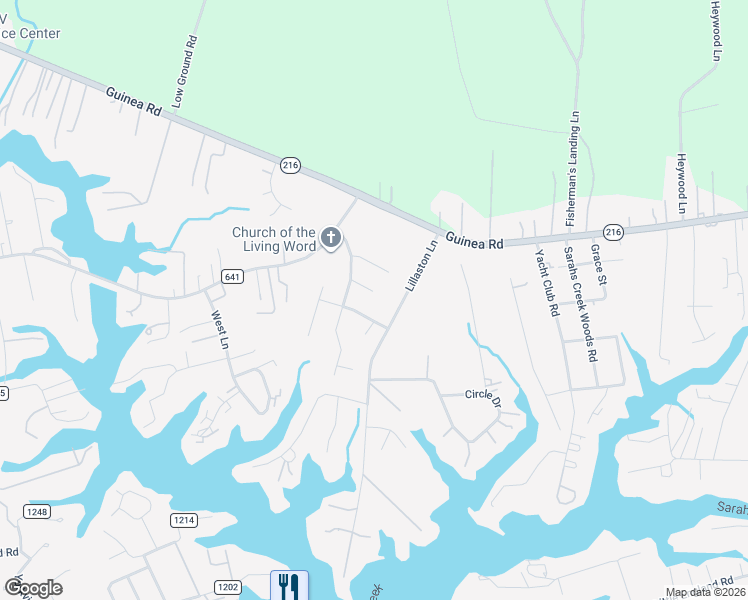 map of restaurants, bars, coffee shops, grocery stores, and more near 8188 Gentil Court in Gloucester Point