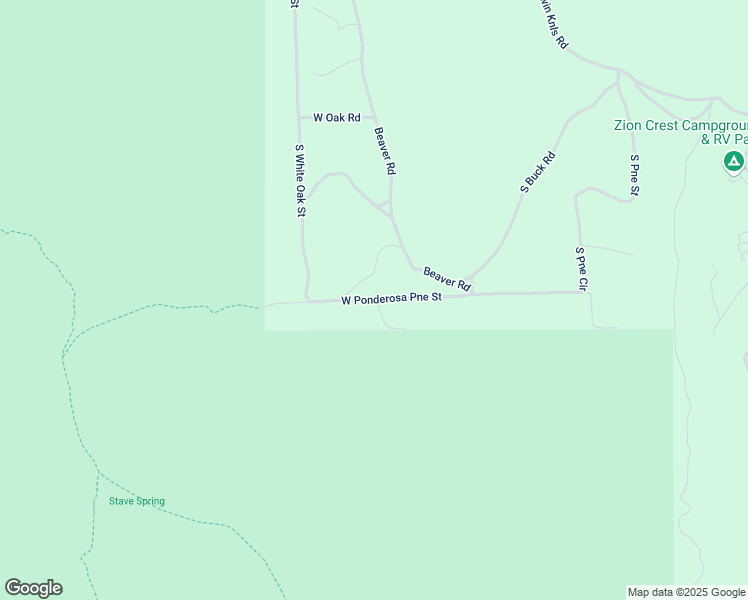 map of restaurants, bars, coffee shops, grocery stores, and more near West Pine Street in Orderville