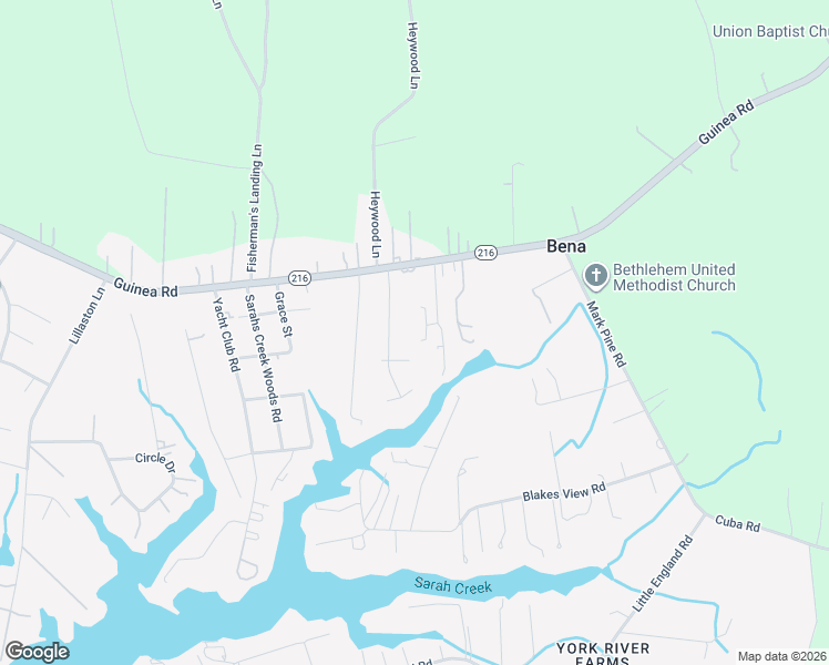 map of restaurants, bars, coffee shops, grocery stores, and more near 2106 Riley Lane in Gloucester Point