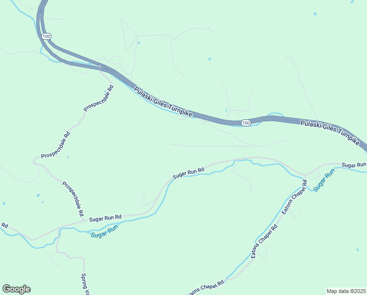 map of restaurants, bars, coffee shops, grocery stores, and more near 379 Sunny Ridge Road in Pearisburg